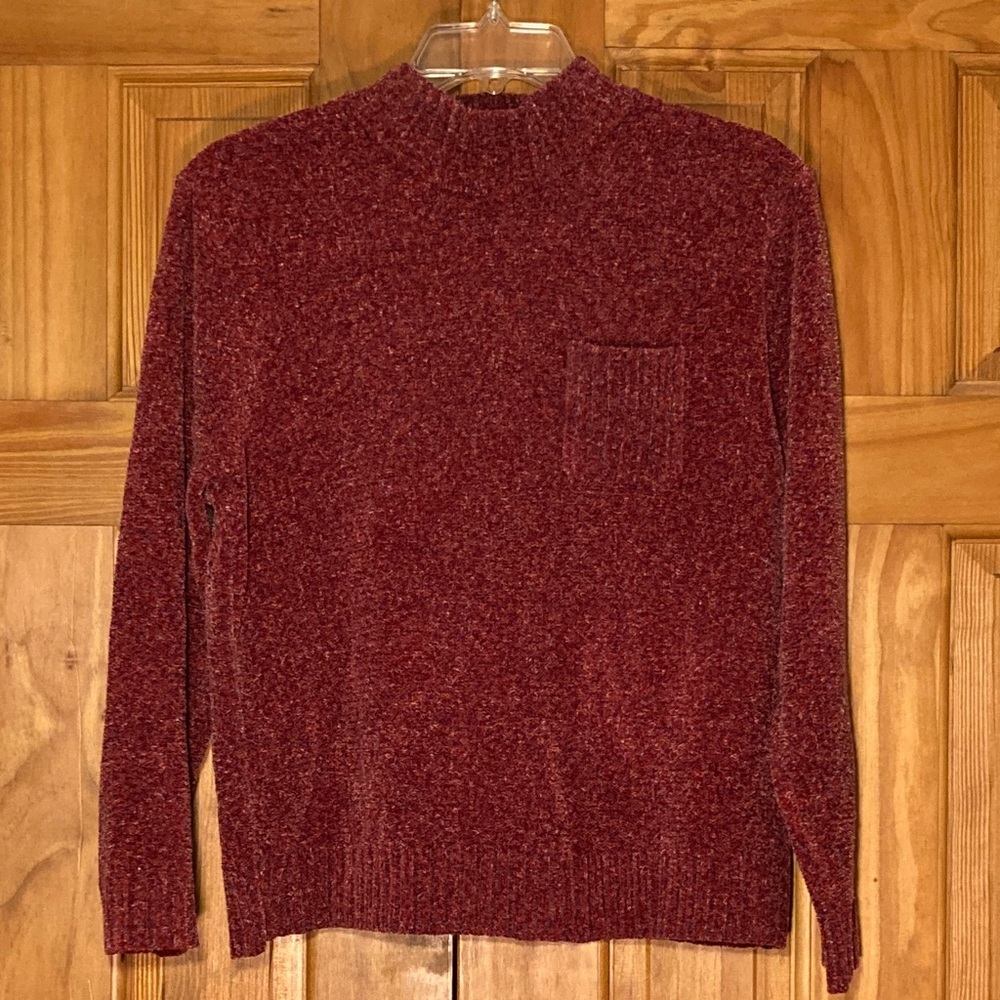 NWOT Rafaella Petites Vintage 80s 90s Sweater Chenille Long Sleeve Pink Size MP